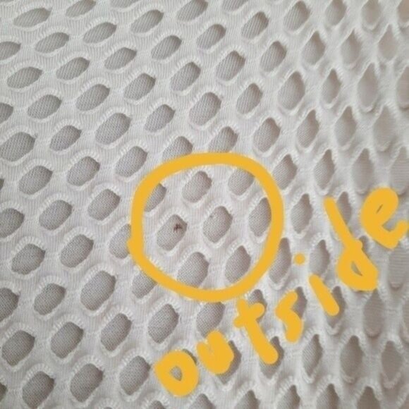 Made in Italy Tunic Top Lace & Rufffle Cream Sz 2 Flawed - Picture 14 of 15